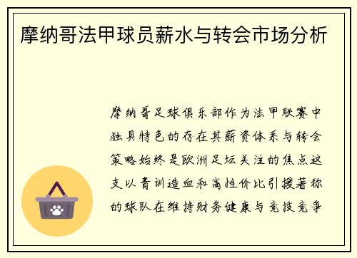 摩纳哥法甲球员薪水与转会市场分析